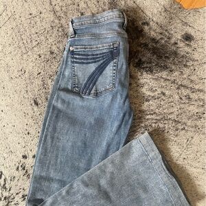 7 For All Mankind Blue Flare & Wide Leg Jeans